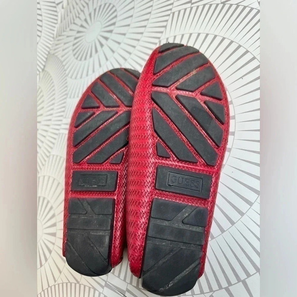 MENS RED GUESS ADLER‎ LOAFERS - Picture 5 of 8